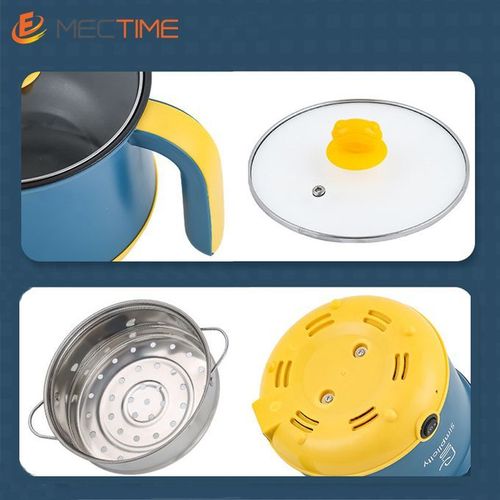 1.8L Electric Pot Pan Cooker Cooking Fry Stew - Yellow
