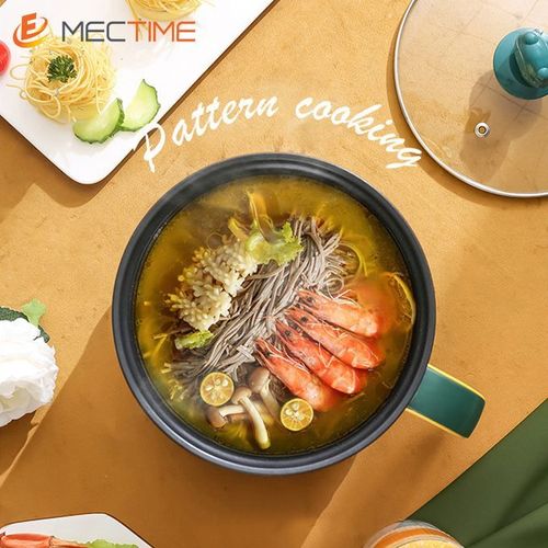 1.8L Electric Pot Pan Cooker Cooking Fry Stew - Yellow