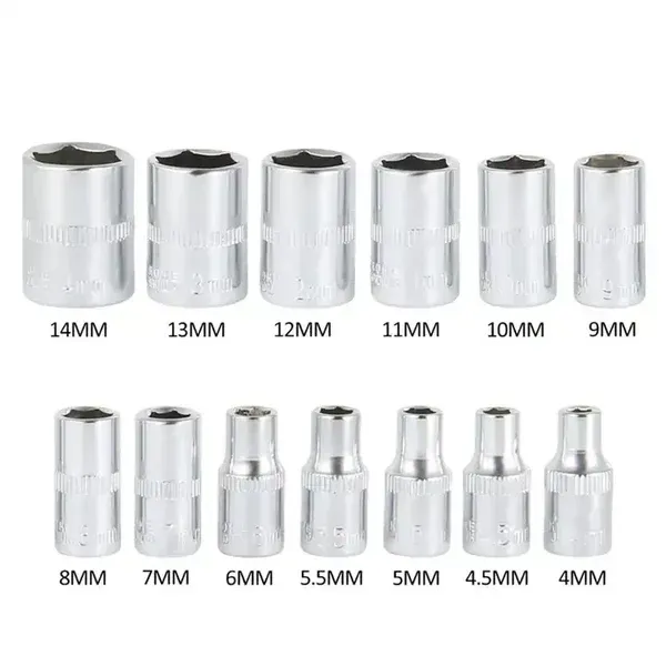 Set of 46pcs Manual Machine Auto Repair Combination Tool sets Hand Impact Spanner Small Socket Wrench set