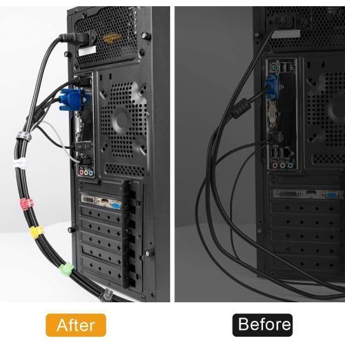 50PCS Reusable Fastening Cord Cable Tie Management