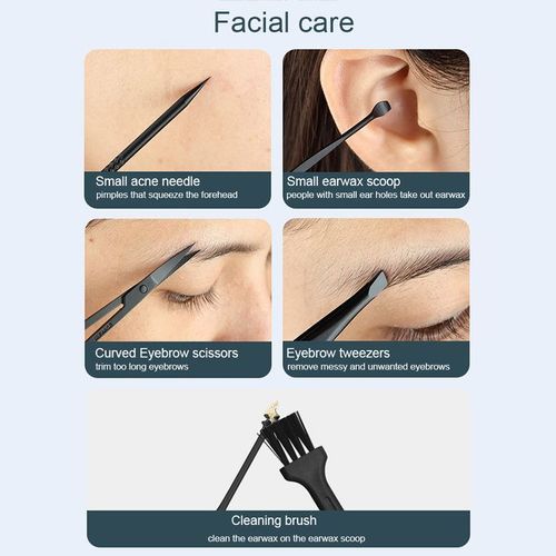 16pcs Nail Clipper Cutter Trimmer Ear Pick Grooming Kit