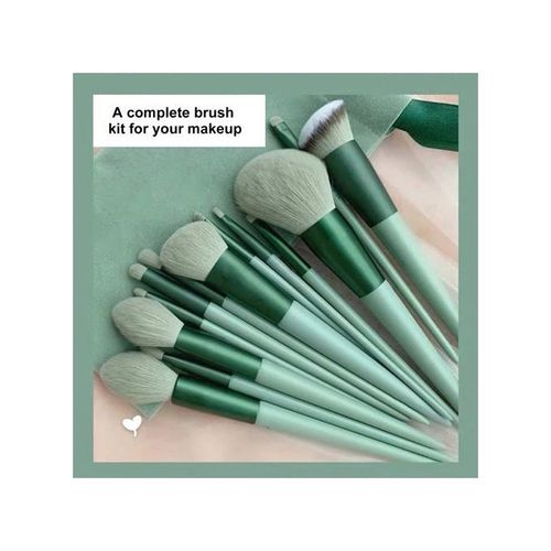 13PCS Makeup Brush Kit With Storage Bag Eyeshadow Eyebrow