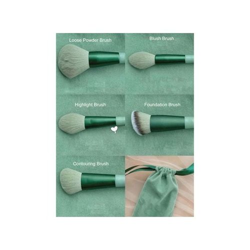 13PCS Makeup Brush Kit With Storage Bag Eyeshadow Eyebrow