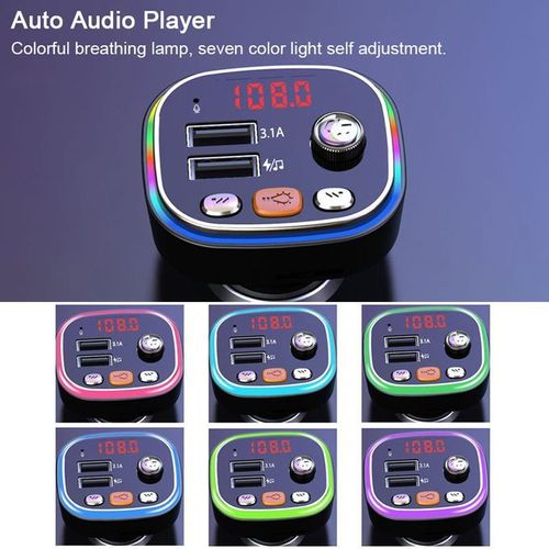 C20 Car FM Transmitter Dual USB Auto Audio Player