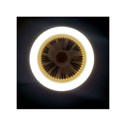 Led Ceiling Light With Built-in Fan And Remote Control - 30W