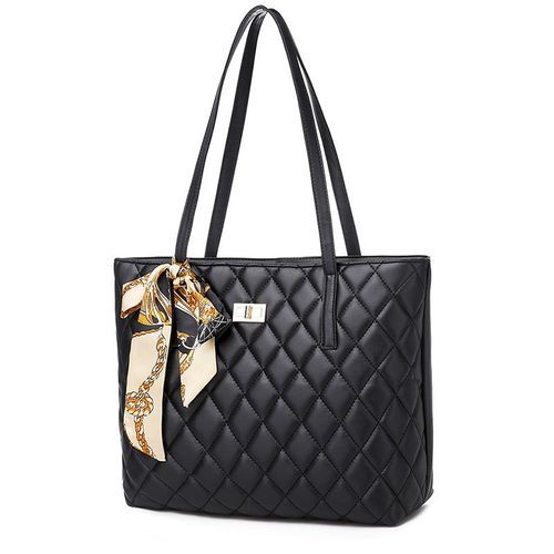 EILIFINTE B12 Ladies High Quality PU Shoulder Handbag -Black
