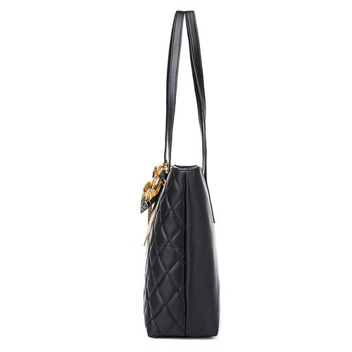 EILIFINTE B12 Ladies High Quality PU Shoulder Handbag -Black