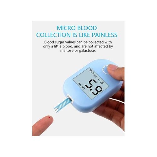 Blood Glucose Glucometer Blood Sugar Monitor Diabetes Tester + 50 Test Strips Lancets Needles