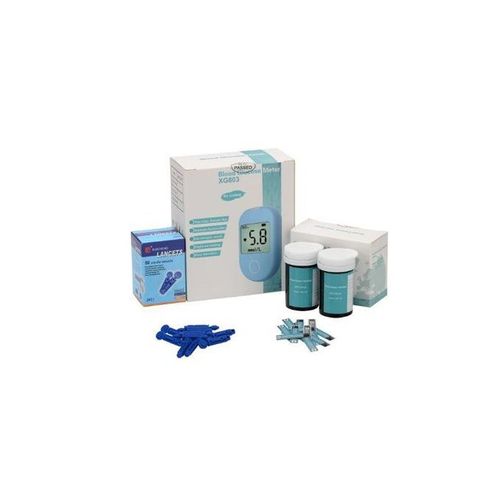 Blood Glucose Glucometer Blood Sugar Monitor Diabetes Tester + 50 Test Strips Lancets Needles