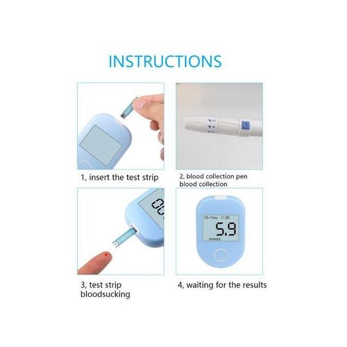 Blood Glucose Glucometer Blood Sugar Monitor Diabetes Tester + 50 Test Strips Lancets Needles