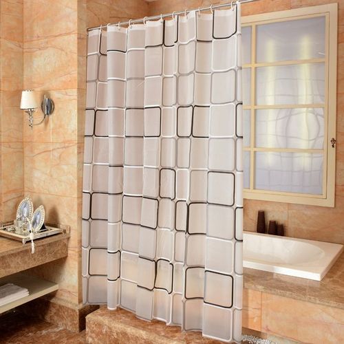 3D Waterproof EVA Plastic Shower Curtain 1.8*2Mtrs