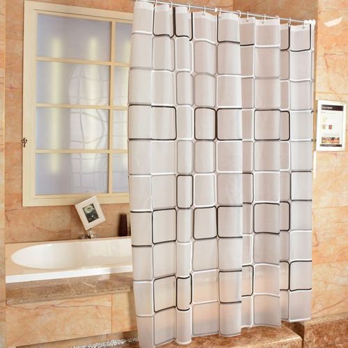 3D Waterproof EVA Plastic Shower Curtain 1.8*2Mtrs