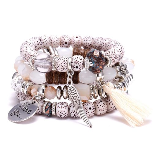 4 PCS Bohemian Beaded Bracelets