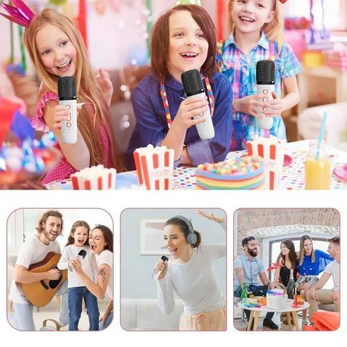 Y1-Single Mic Wireless Microphone Bluetooth Speaker Home Edition - Black