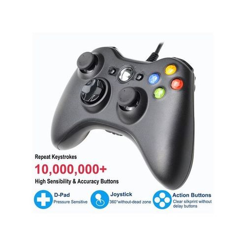 Xbox 360 Controller Grip Pad USB Wired Gampad Joystick