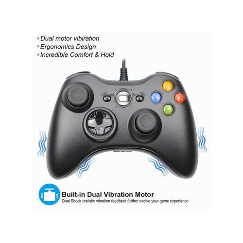 Xbox 360 Controller Grip Pad USB Wired Gampad Joystick