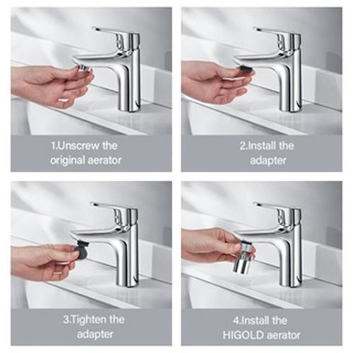 720 Degree Rotation Swivel Faucet Splash-proof Outer Joint