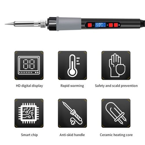 Adjustable Temperature Soldering Welding Iron 80W 220V