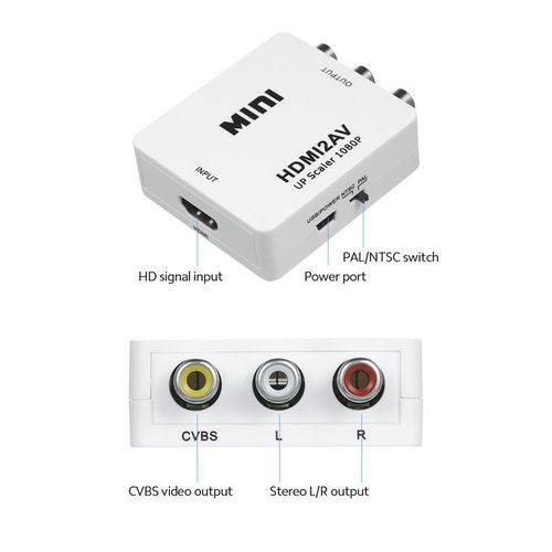 HDMI To AV Converter Digital Signal To RCA Video Converter