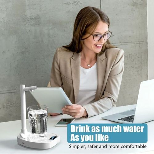 Automatic USB Rechargeable Water Dispenser Pump - White