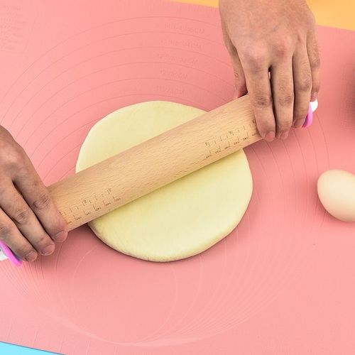 Silicone Baking Mat Band Scale Rolling Pad - Green