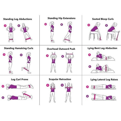 Yoga Latex Tension Exercise Band(6-pack)