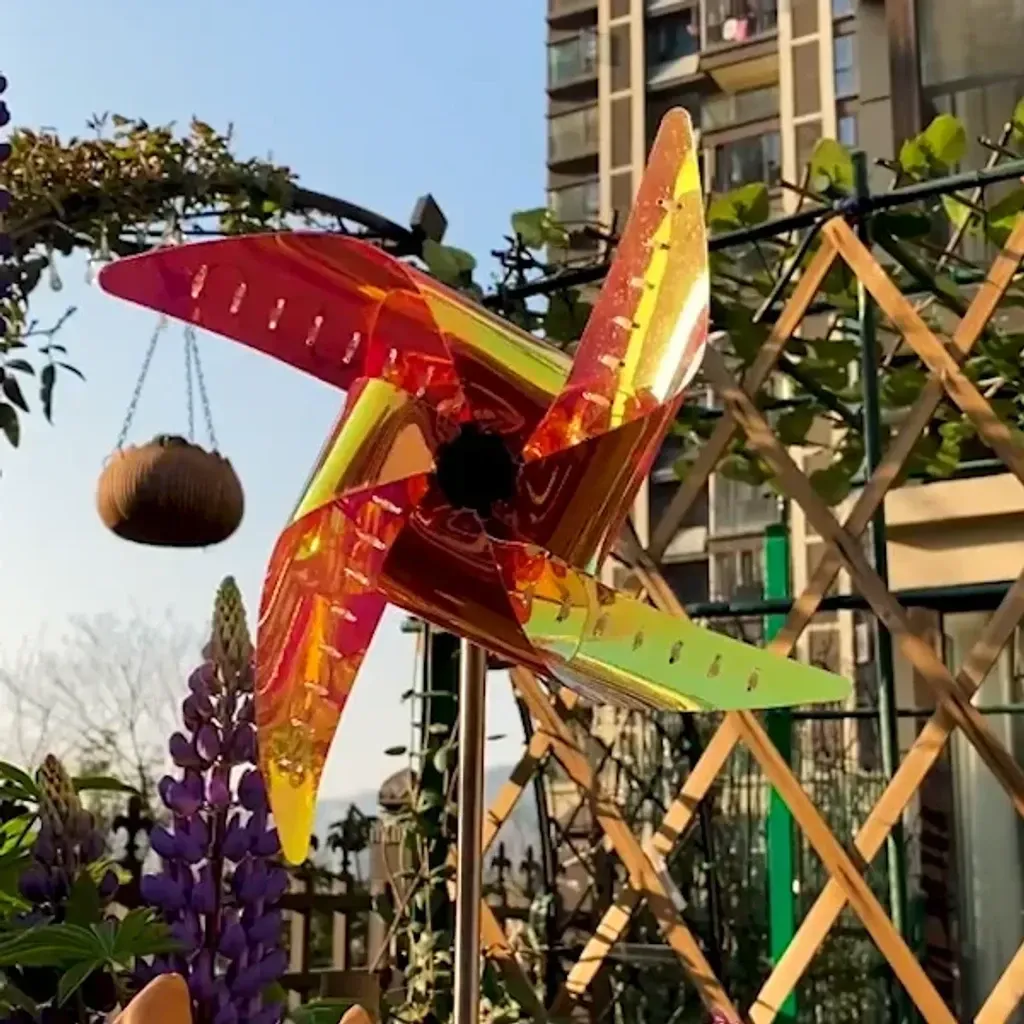 Garden Solar Windmill Light