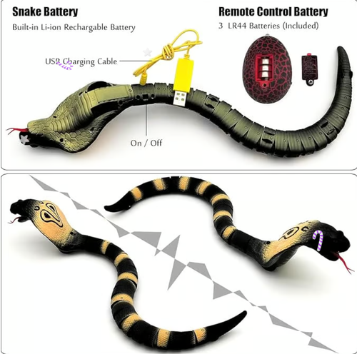 🐍Tricky Toys -Remote control Naja snake toy