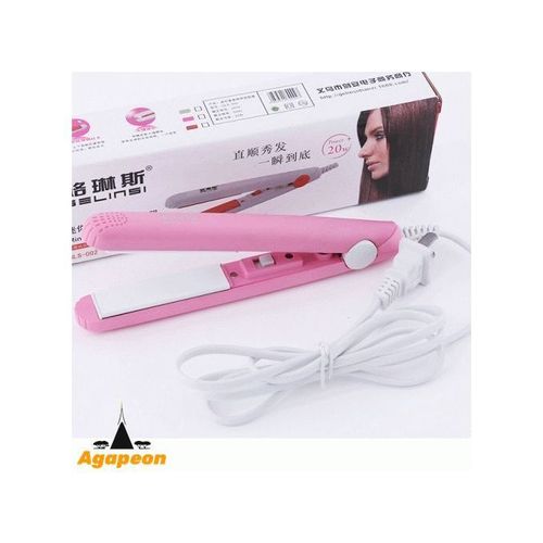 Agapeon Mini Hair Straightener - Super Portable - Pink