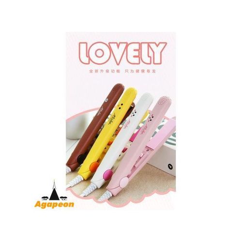 Agapeon Mini Hair Straightener - Super Portable - Pink
