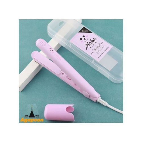 Agapeon Mini Hair Straightener - Super Portable - Pink