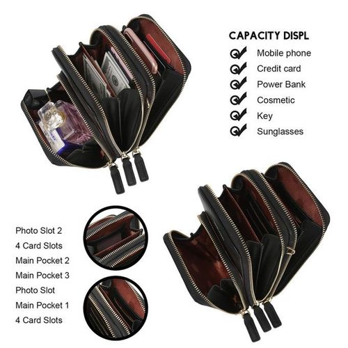 Ladies Mobile Phone Bag PU Wallet Cross-body Bag Mini Bag