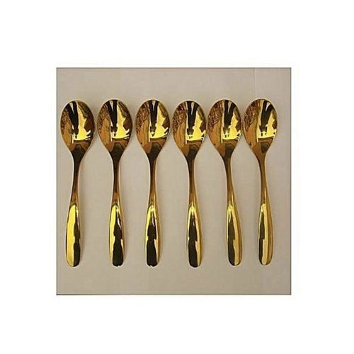 Gold Plated Stainless Steel Spoon&Fork - 12Pcs