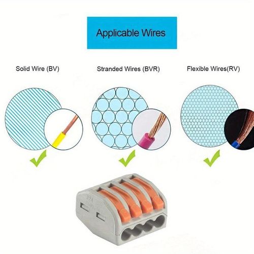 20PCS Lever Wire Nut Connectors,Compact Splicing Wire Connector,for Quick Wiring 28-12 AWG