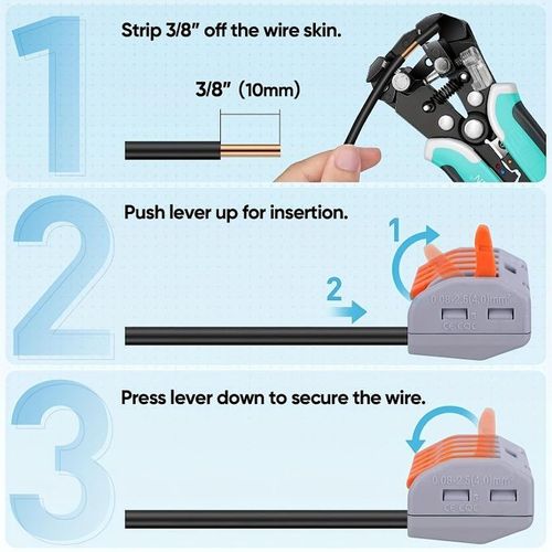 20PCS Lever Wire Nut Connectors,Compact Splicing Wire Connector,for Quick Wiring 28-12 AWG