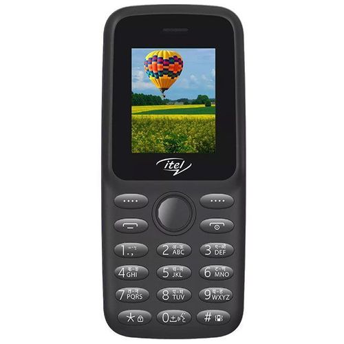itel 2163 Wireless FM Torchlight Dual SIM - Black