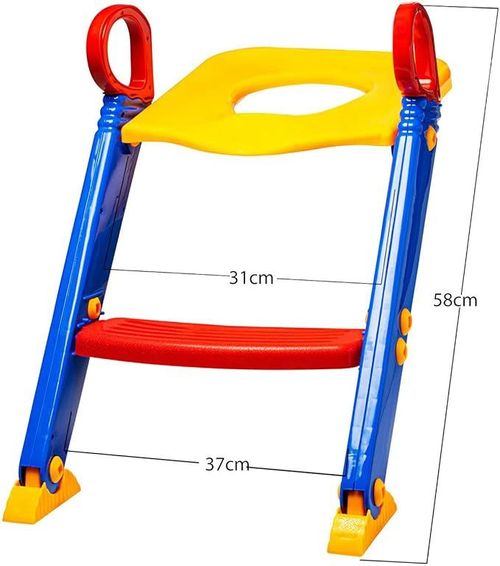 Foldable Children Toilet Potty Seat Training Ladder Chair