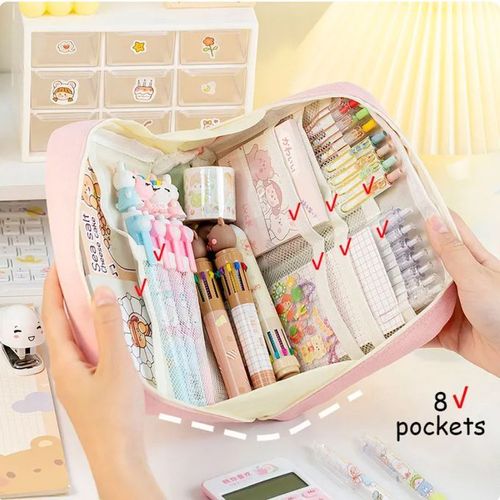 Pencil Case Large Capacity Bag Pouch Box Schools Offices Supplies