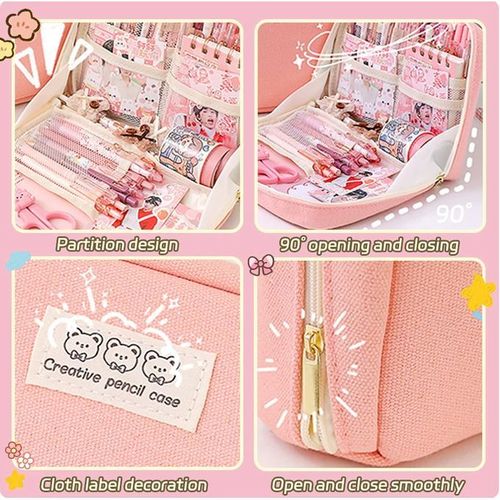 Pencil Case Large Capacity Bag Pouch Box Schools Offices Supplies