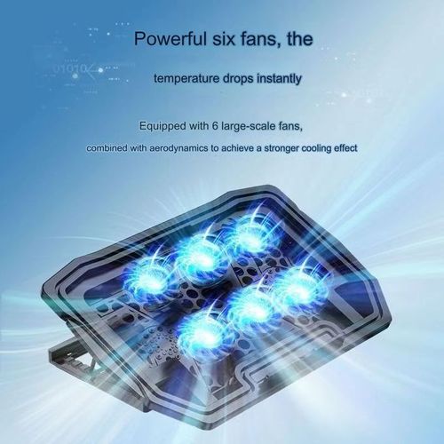 Laptop Base Fan Radiator - Black