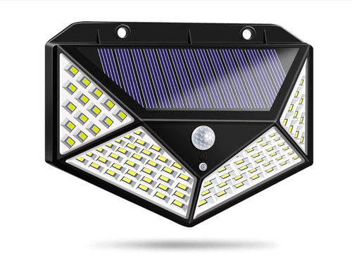 Mythco 100 LEDs Solar Outdoor Lights With Motion Sensor 2 Pack