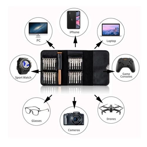 Mini Precision Screwdriver Set 25 In 1 Repair Tools Kit For IPhone Camera Watch Tablet PC