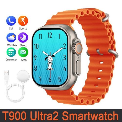 T900 Ultra2 Smart Watch 2.19-inch High Bluetooth Call Intelligent IP67 Waterproof-black