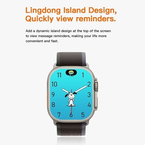 T900 Ultra2 Smart Watch 2.19-inch High Bluetooth Call Intelligent IP67 Waterproof-black