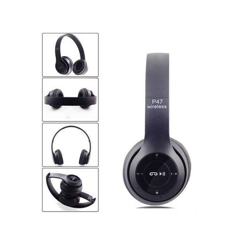 Music Pioneer P47 Bluetooth5.0 Casque Stéréo Sans Fil HIFI écouteur