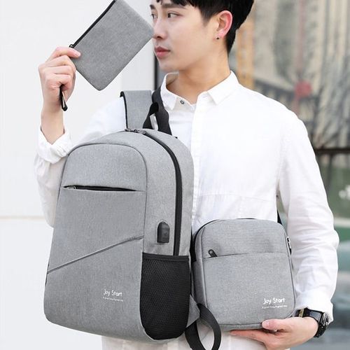 3 PCS Men Bags Backpacks School Bags Laptop Bags Satchel