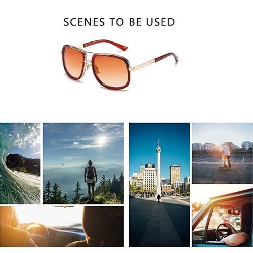 Vintage Sunglasses Designer Sunglasses UV400 Protection - Unisex