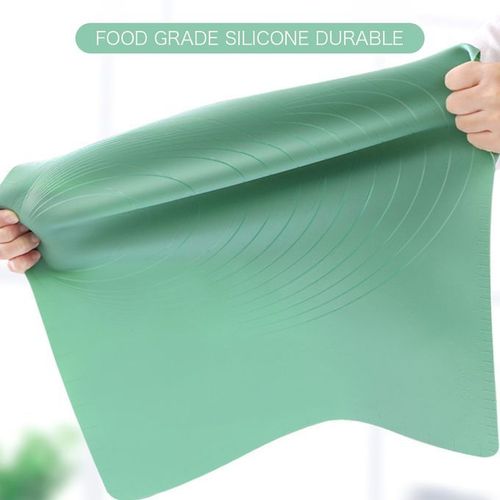 Silicone Baking Mat Band Scale Rolling Pad - Green