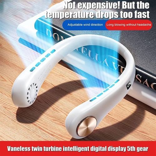 Neck Fan Rechargeable Hanging Portable Bladeless Adjustable