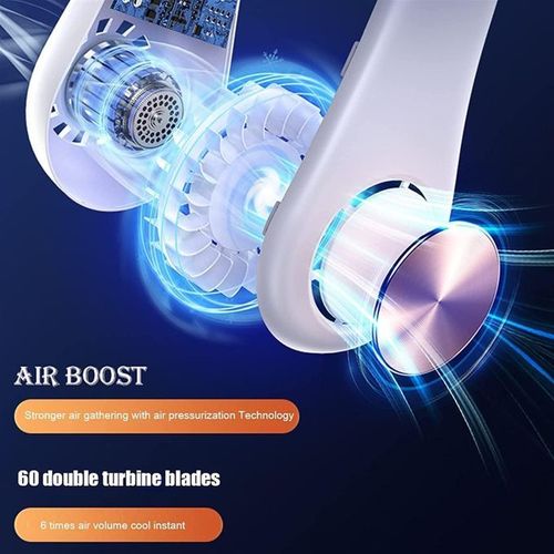 Neck Fan Rechargeable Hanging Portable Bladeless Adjustable